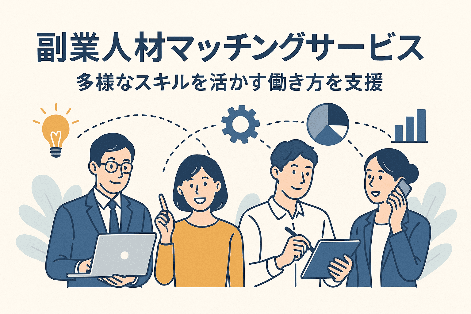副業人材マッチングサービス4選｜多様なスキルを活かす働き方を支援